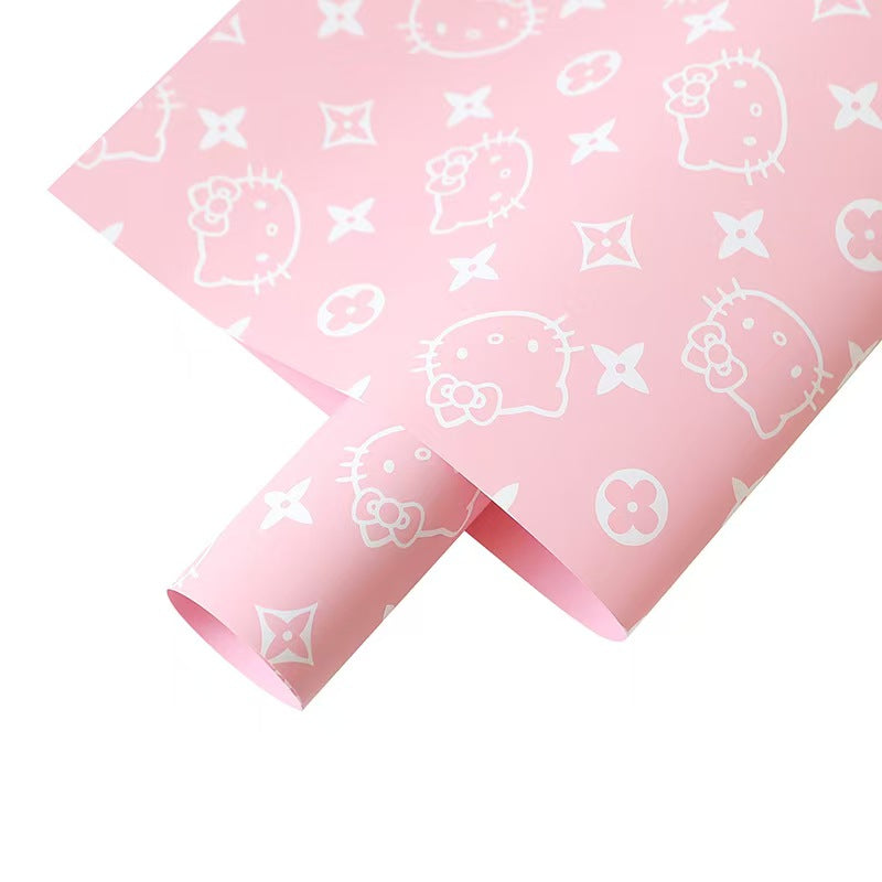 Kt Cat Korean Waterproof Flower Wrapping Paper,Pack 20 (57*57cm)