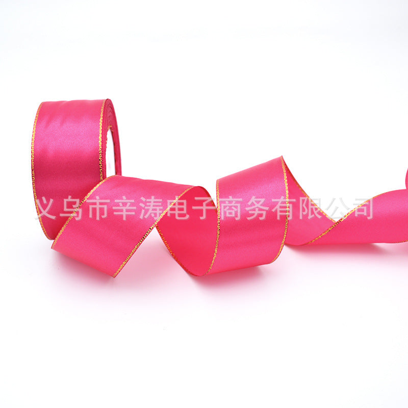 4cm Double Gold Satin Ribbon ,25 yards.