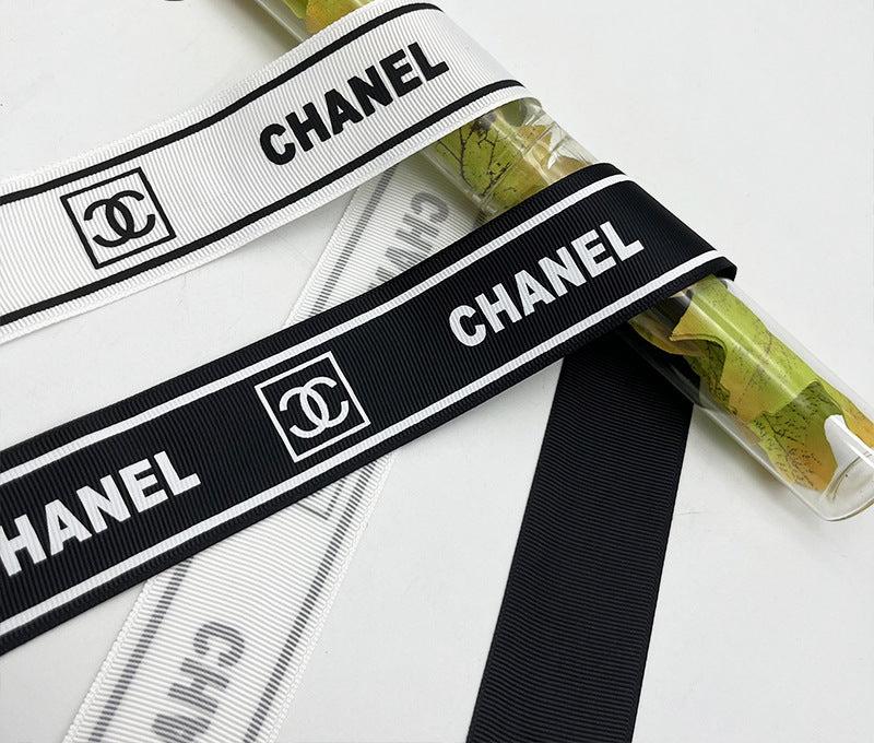 4cm Threaded Branded Gift Box Ribbon.