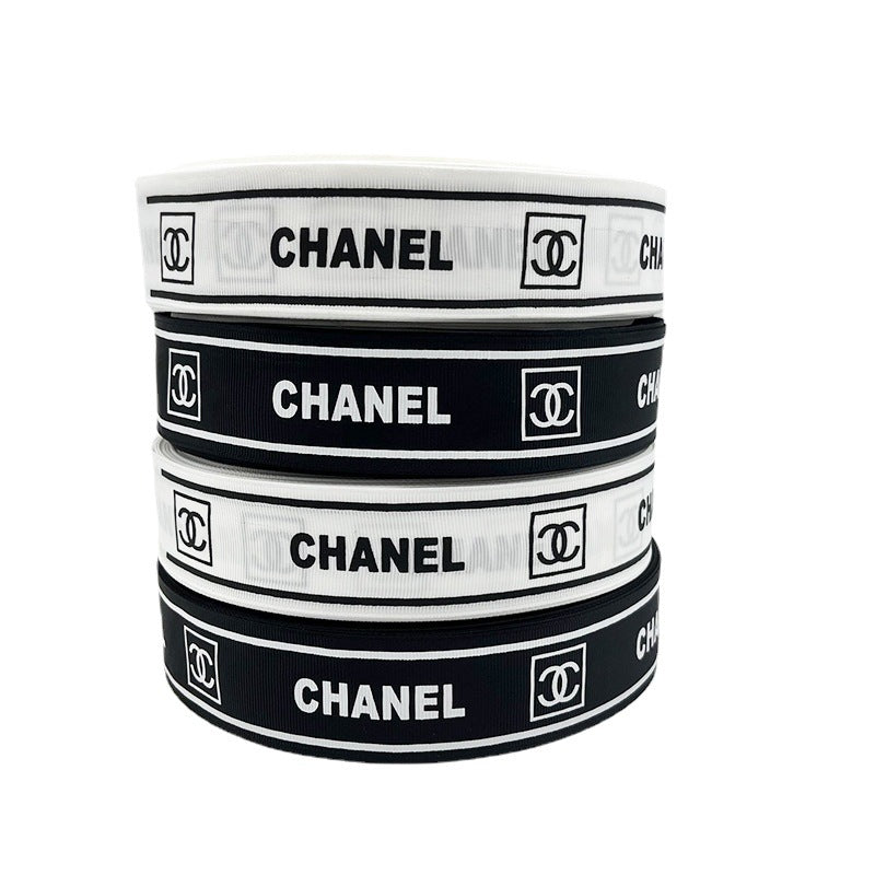 4cm Threaded Branded Gift Box Ribbon.