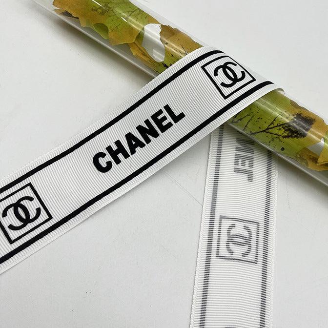 4cm Threaded Branded Gift Box Ribbon.