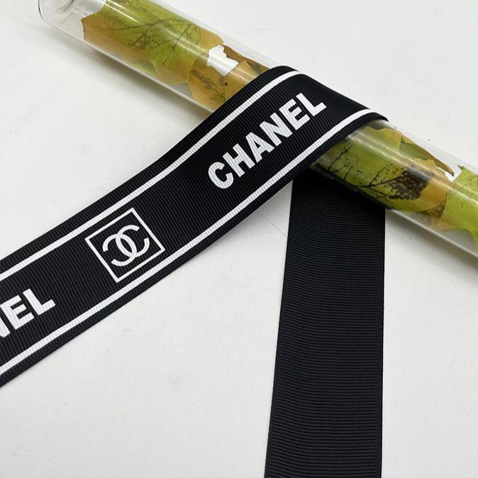 4cm Threaded Branded Gift Box Ribbon.