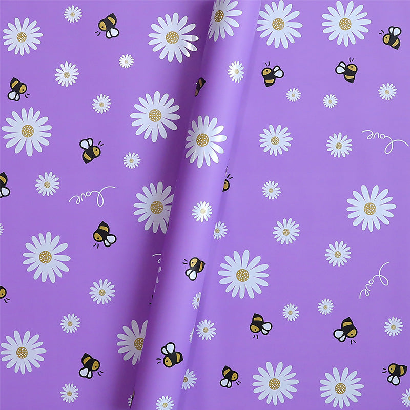 Honey Bee Sunflower Wrapping Paper Pack 20 (57x57cm).