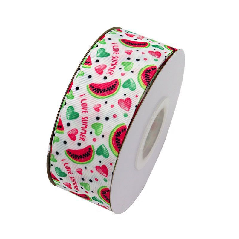 4CM Ribbon Digital Printing Fruit Pattern.