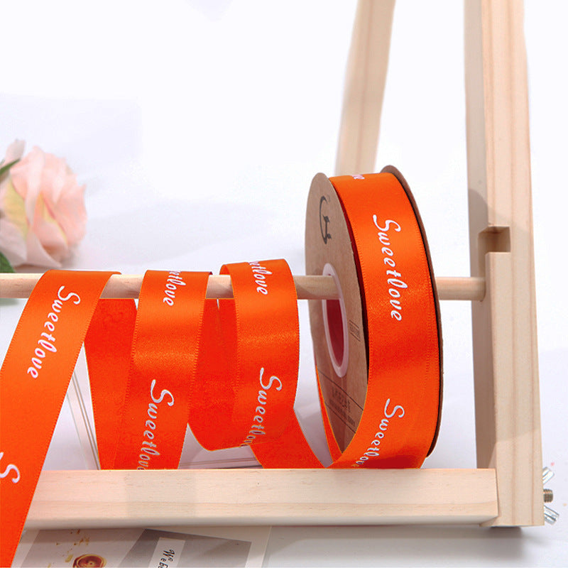 【Sweet love】2.5CM Flower Ribbon Cake Baking Ribbon,40Yards.