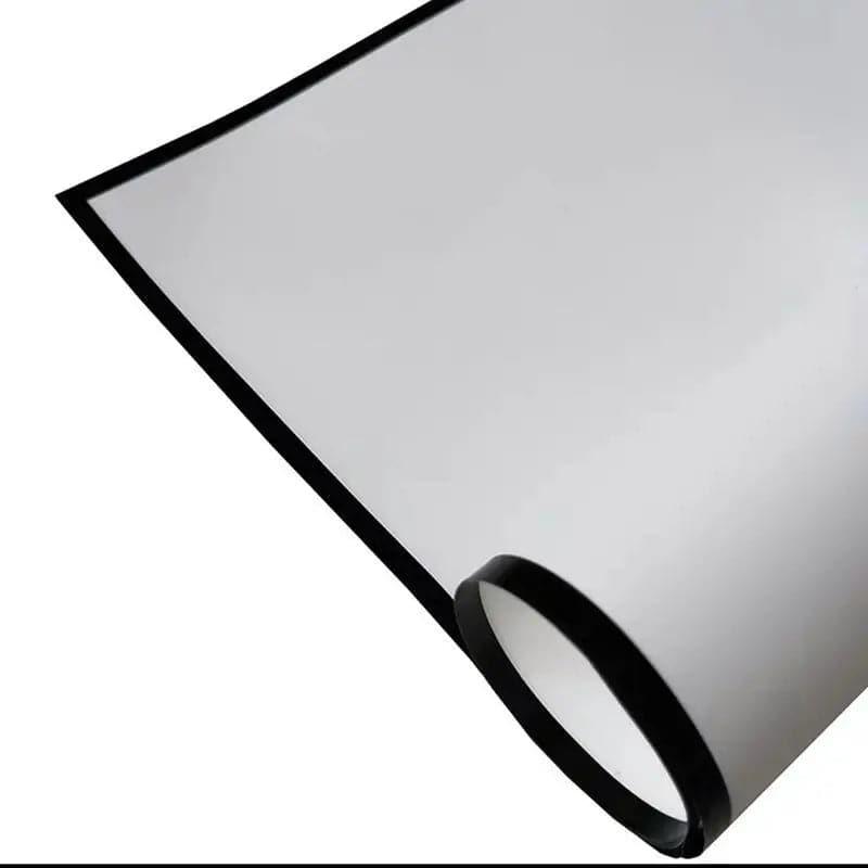 Black and White Border Matte Film Bouquet Packing Paper,Pack 20 (57*57cm).