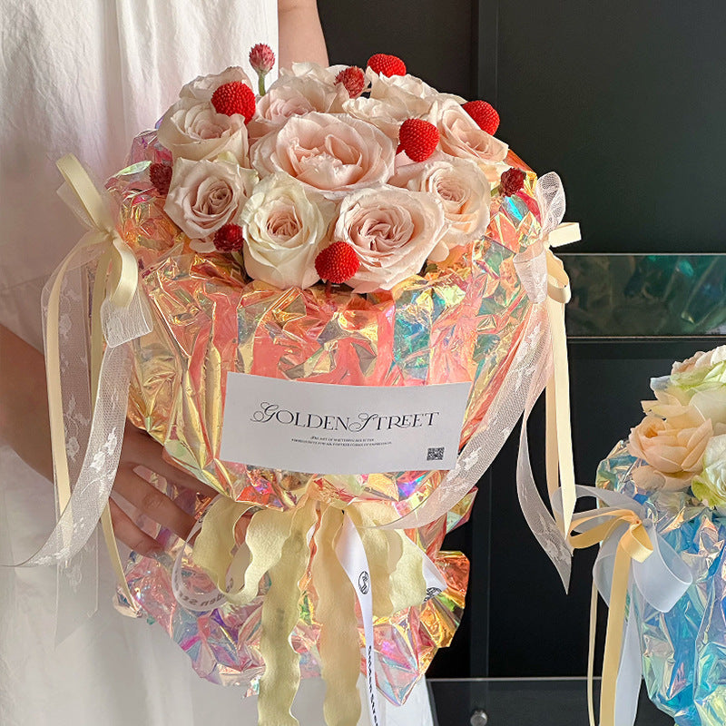 Colorful Fluorescent Waterproof Cellophane Paper Pack 20 (57x57cm).