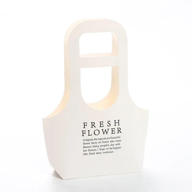 Custom Luxury Kraft Paper Flower Bags Party Pink Gift Bag With Handle.