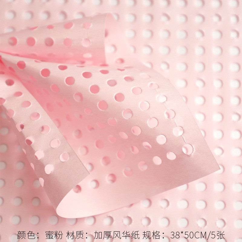 Dopamine Cave Flower Wrapping Paper Pack 5 (38*50cm).