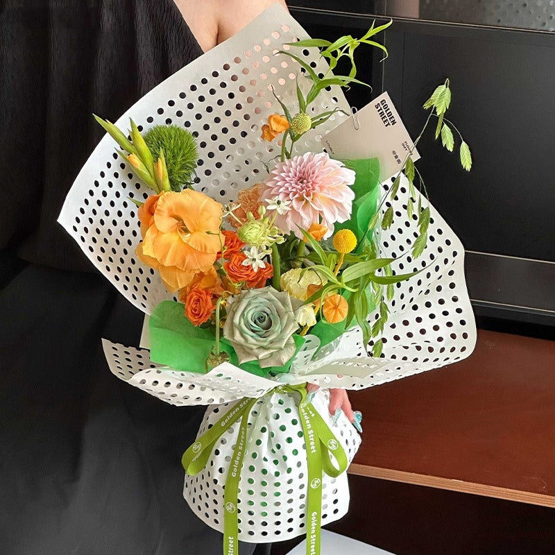 Dopamine Cave Flower Wrapping Paper Pack 5 (38*50cm).