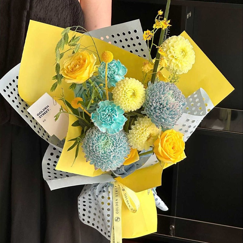 Dopamine Cave Flower Wrapping Paper Pack 5 (38*50cm).