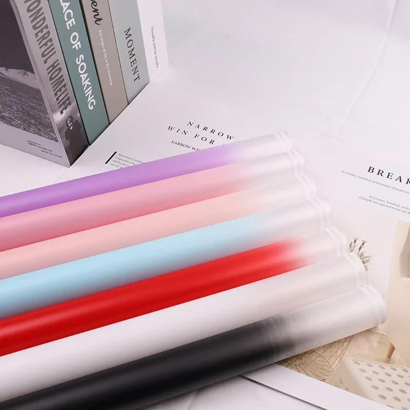 Fall In Color Waterproof Wrapping Paper with Colorful Frame,22.8*22.8 Inch-20 Sheets.