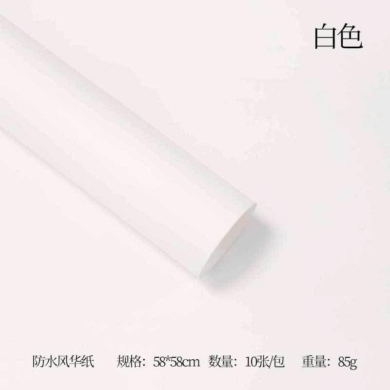 FengHua Solid Color Korean Waterproof Thickened,22.8*22.8 Inch-10 Sheets.