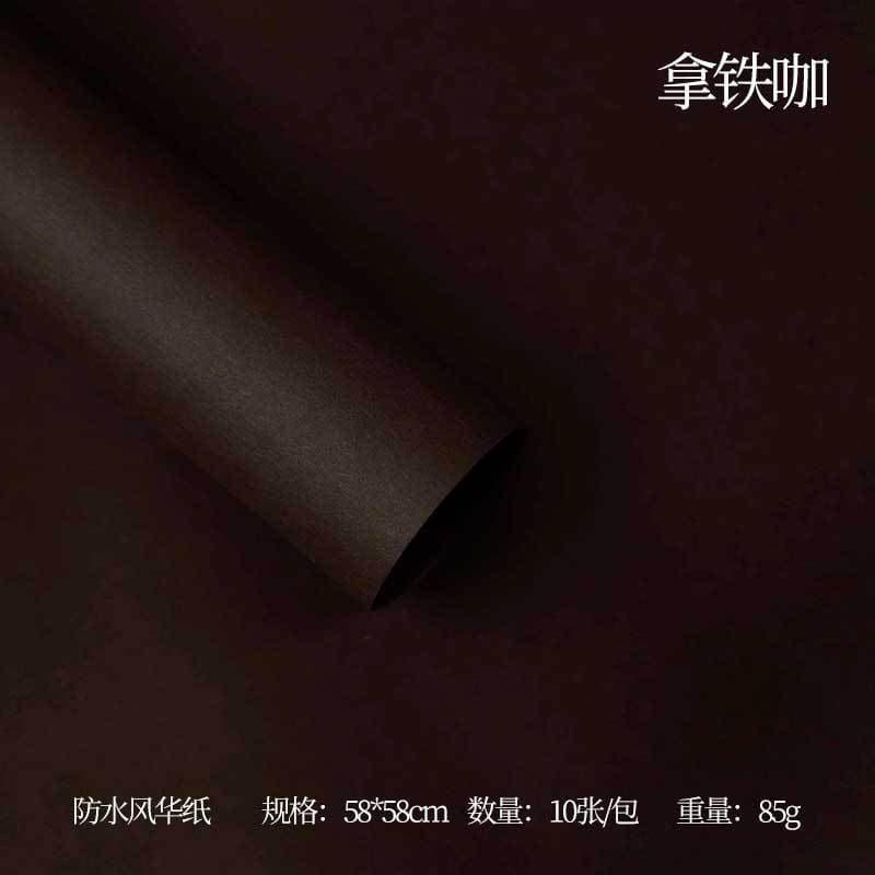 FengHua Solid Color Korean Waterproof Thickened,22.8*22.8 Inch-10 Sheets.