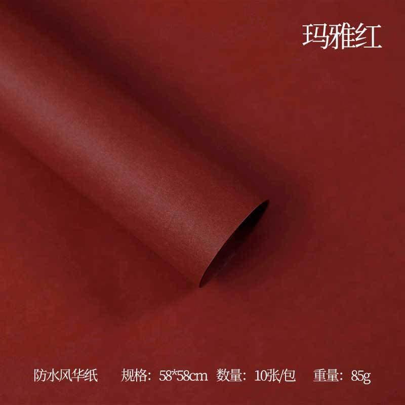 FengHua Solid Color Korean Waterproof Thickened,22.8*22.8 Inch-10 Sheets.