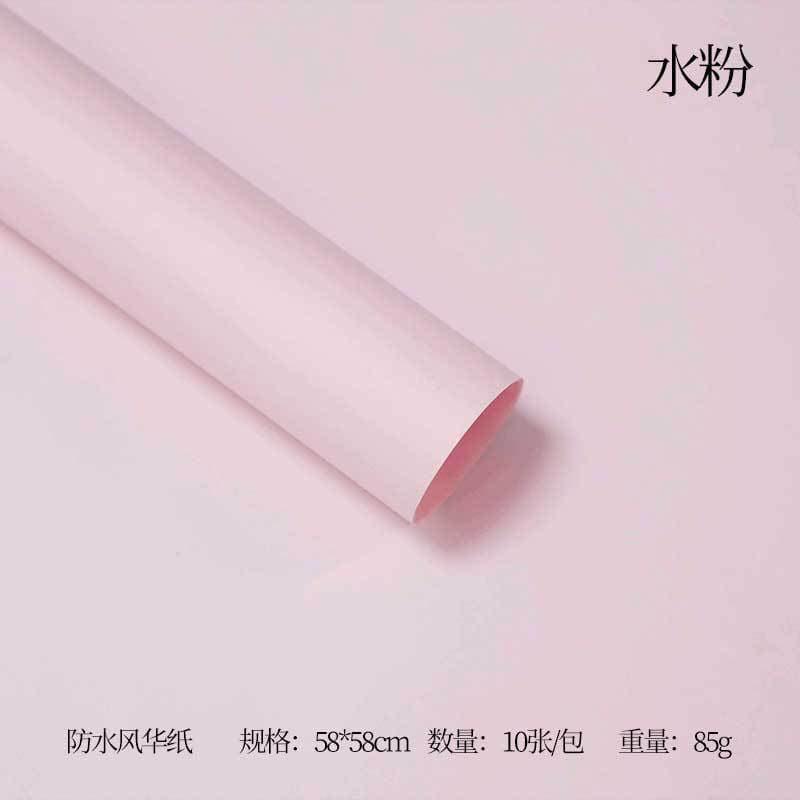 FengHua Solid Color Korean Waterproof Thickened,22.8*22.8 Inch-10 Sheets.