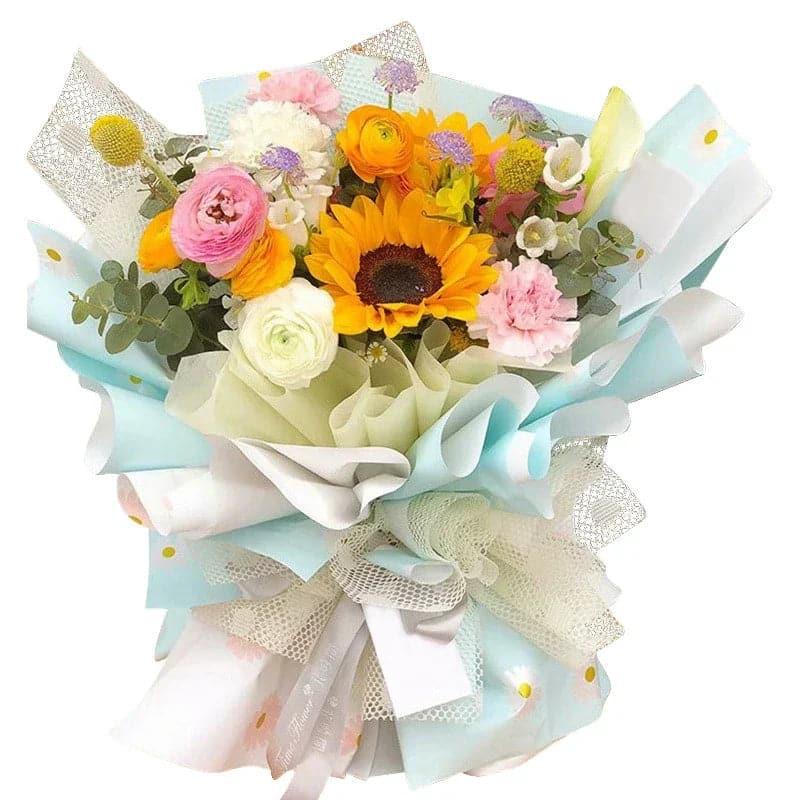 Floral Packaging Waterproof Flower Wrapping Paper 22.8*22.8 inch.