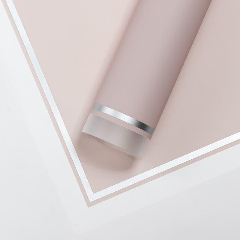 Gold Edge Waterproof Flower Wrapping Paper,22.8*22.8 Inch.