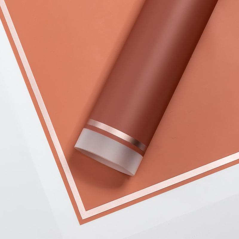 Gold Edge Waterproof Flower Wrapping Paper,22.8*22.8 Inch.