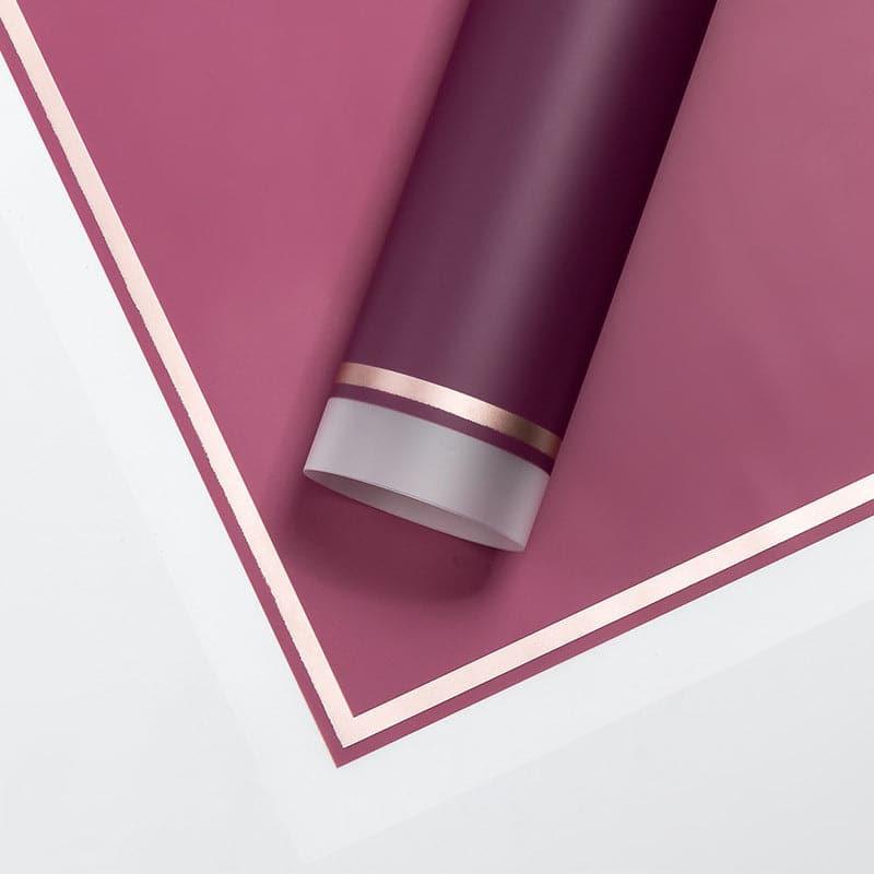 Gold Edge Waterproof Flower Wrapping Paper,22.8*22.8 Inch.