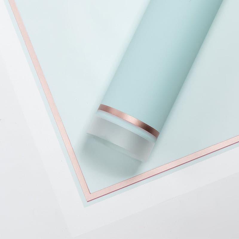 Gold Edge Waterproof Flower Wrapping Paper,22.8*22.8 Inch.