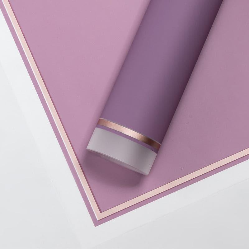 Gold Edge Waterproof Flower Wrapping Paper,22.8*22.8 Inch.