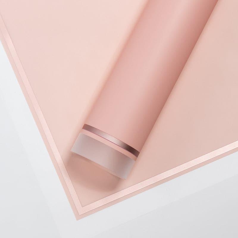 Gold Edge Waterproof Flower Wrapping Paper,22.8*22.8 Inch.