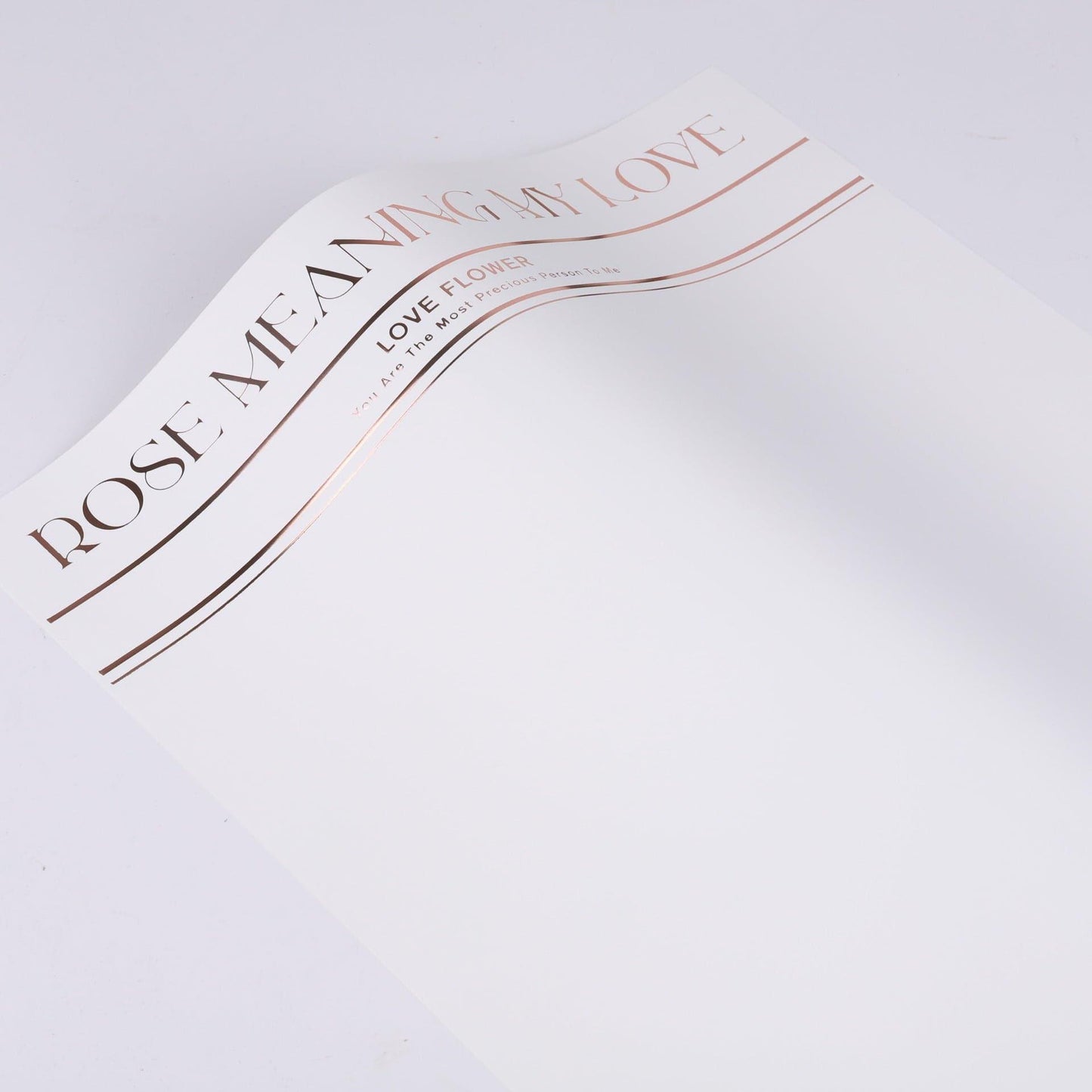 Hot Stamping Noble Simple Waterproof Flower Wrapping Paper Thickened Flower Packaging.