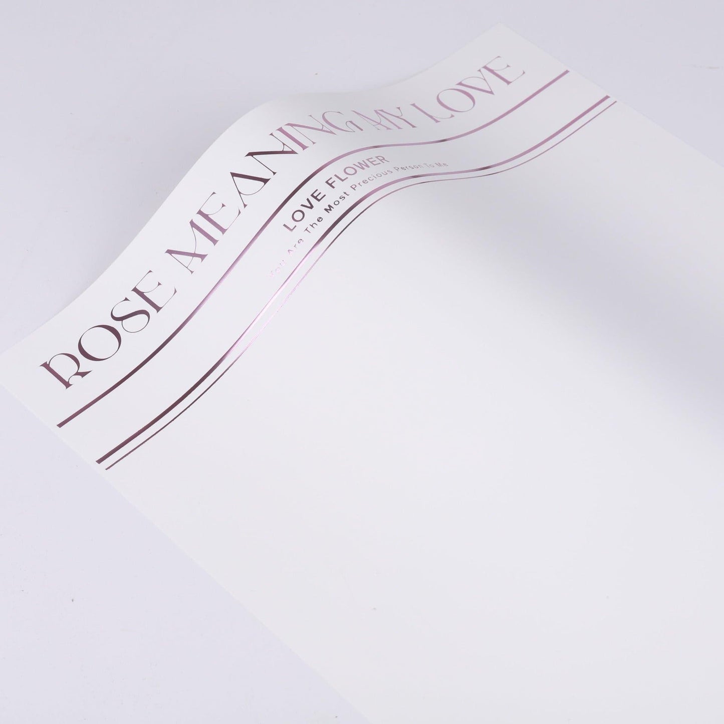 Hot Stamping Noble Simple Waterproof Flower Wrapping Paper Thickened Flower Packaging.