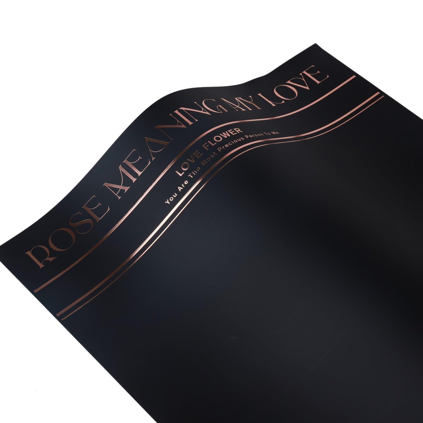 Hot Stamping Noble Simple Waterproof Flower Wrapping Paper Thickened Flower Packaging.