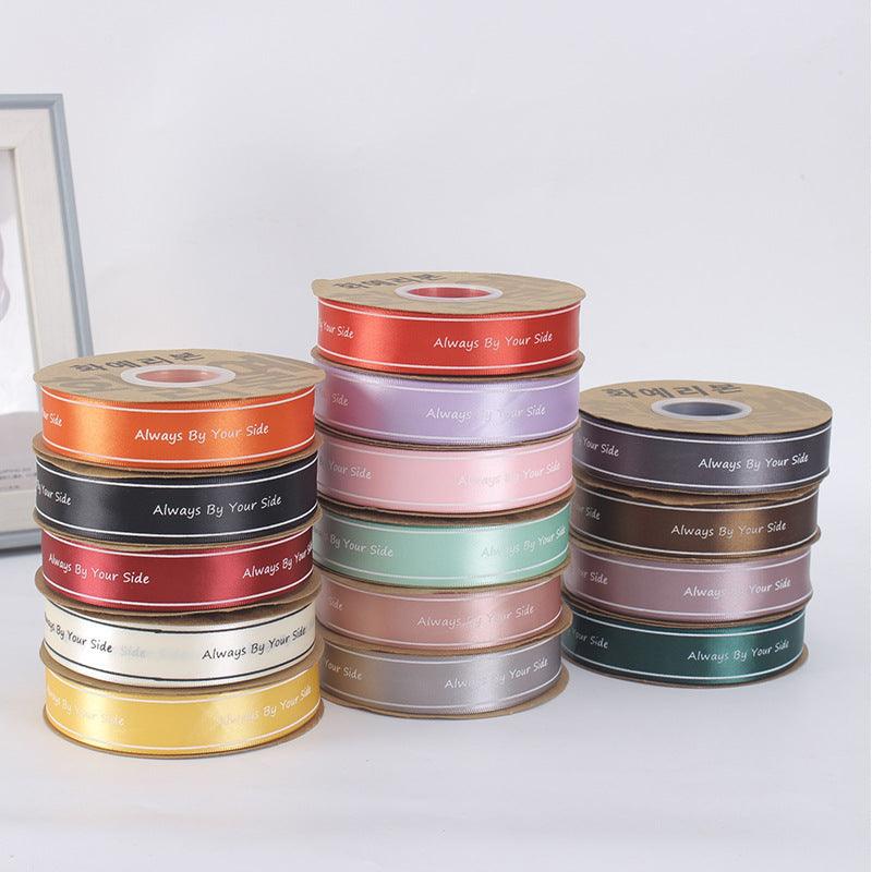 【Always by your side】Floral Ribbons Baked Ribbons, 40 Yards.