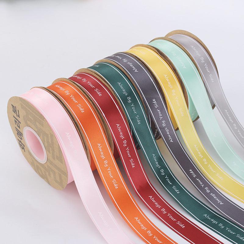 【Always by your side】Floral Ribbons Baked Ribbons, 40 Yards.