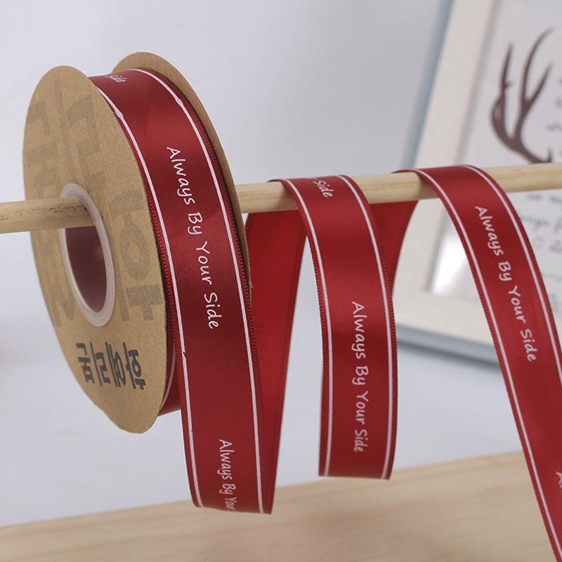 【Always by your side】Floral Ribbons Baked Ribbons, 40 Yards.
