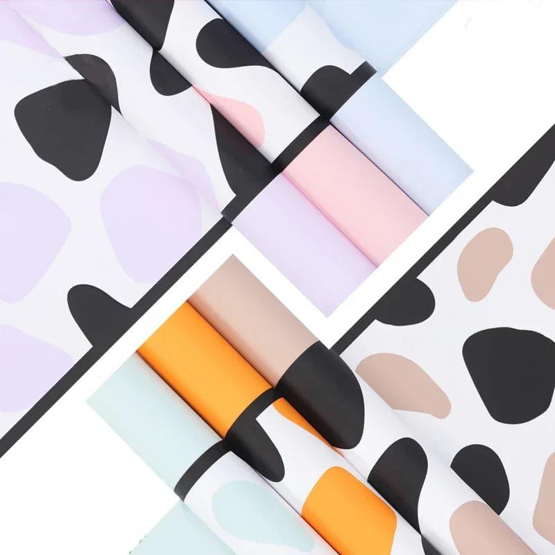 Law Of The Jungle Series Waterproof Korean Flower Wrapping Paper,22.8*22.8 inch.