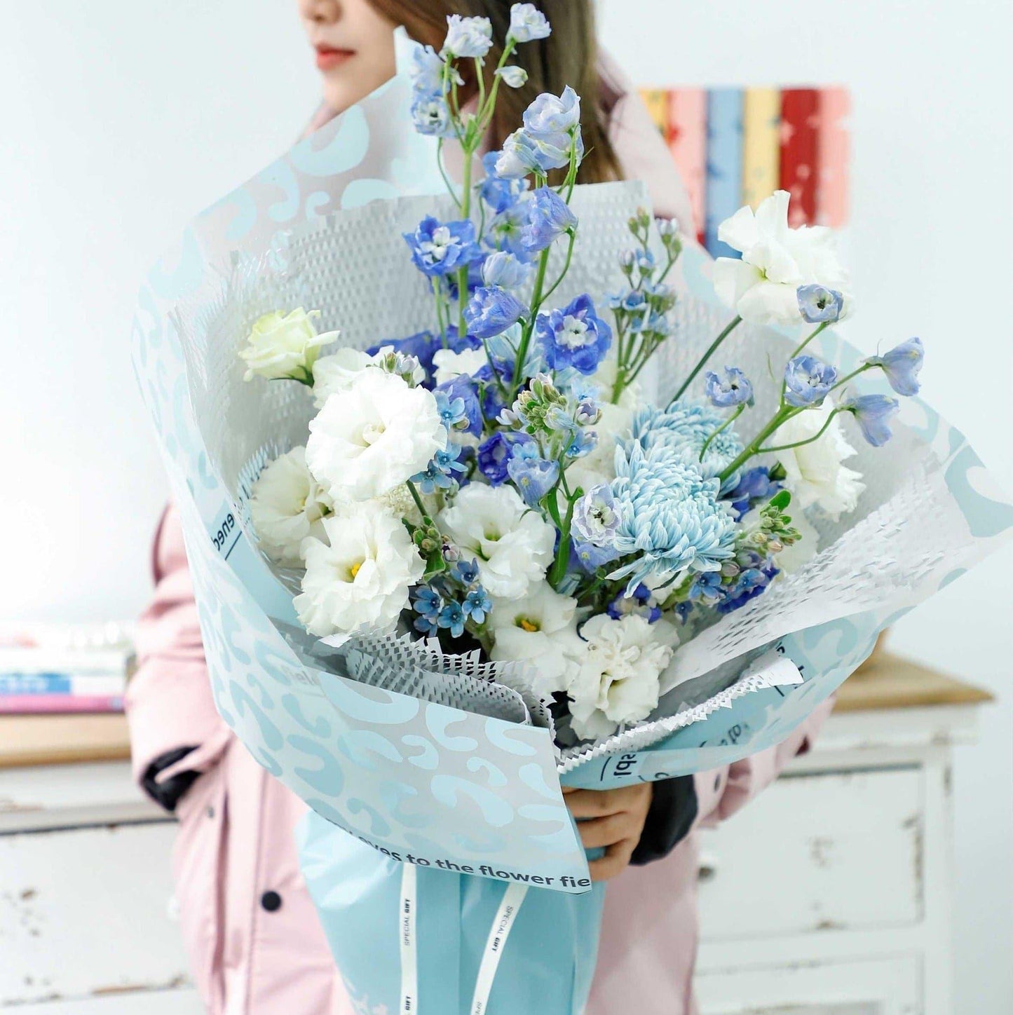 Leopard Waterproof Bouquet Wrapping Paper,Pack 20 (57x57cm).