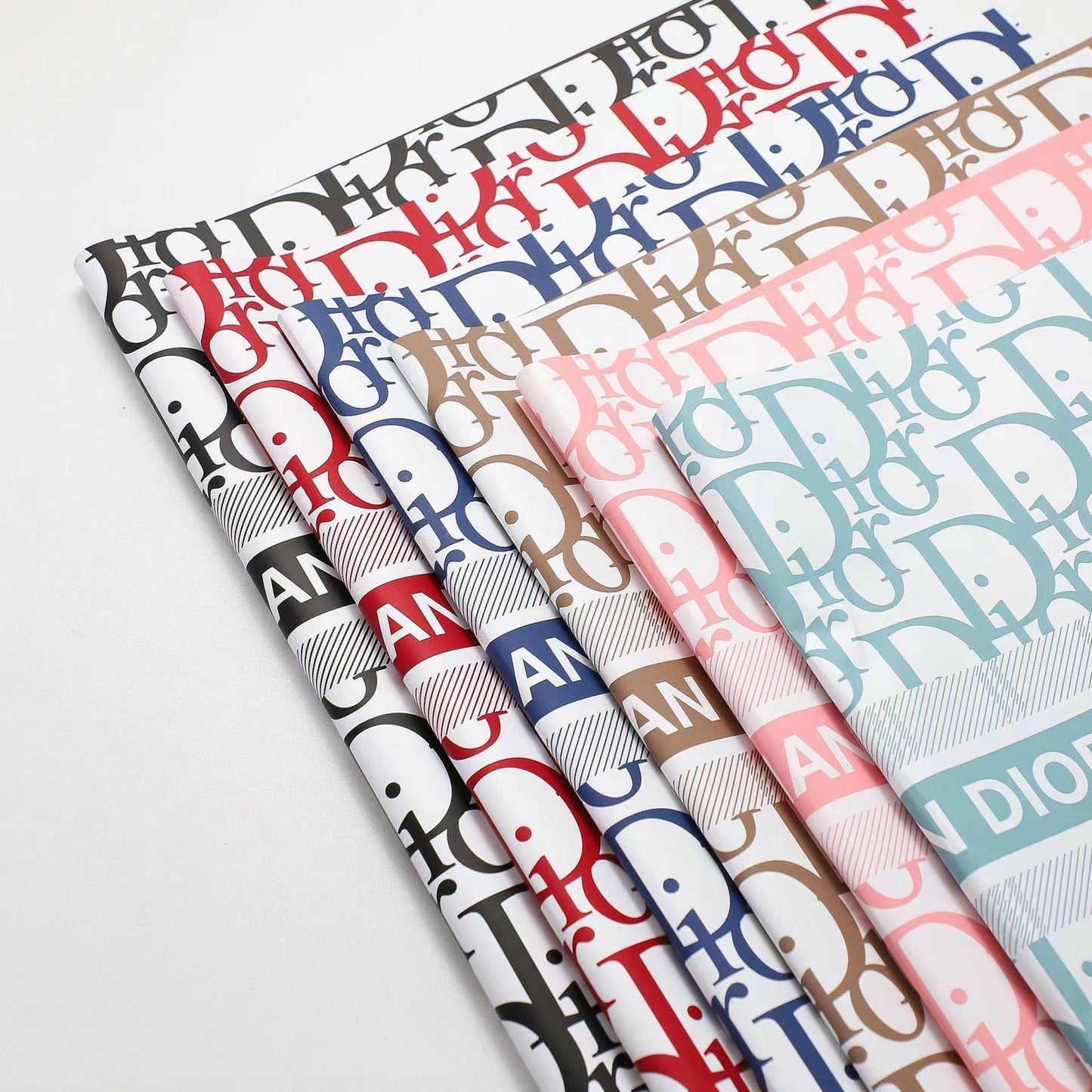 Elegant Dior flower wrapping and gift paper showcasing luxury floral designs for premium gifting experiences.