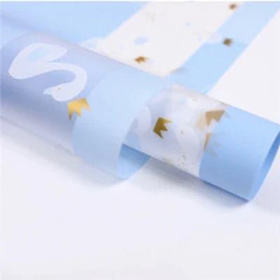 Petal Rain Flower Wrapping Paper Waterproof,22.8*22.8 inch.