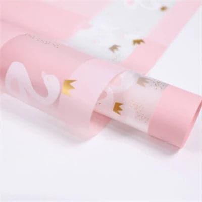 Petal Rain Flower Wrapping Paper Waterproof,22.8*22.8 inch.