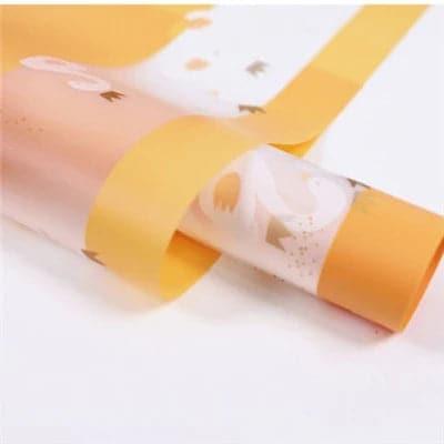 Petal Rain Flower Wrapping Paper Waterproof,22.8*22.8 inch.