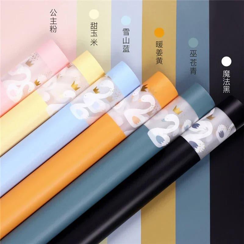 Petal Rain Flower Wrapping Paper Waterproof,22.8*22.8 inch.