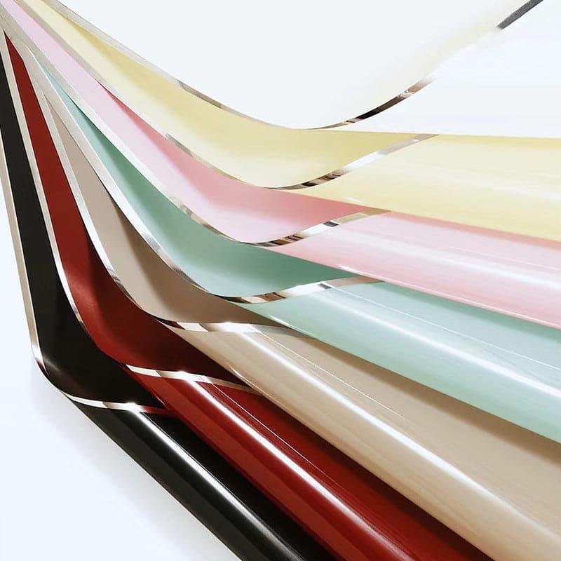 Silver Border Waterproof Flower Wrapping,Pack 20 (57x57cm).