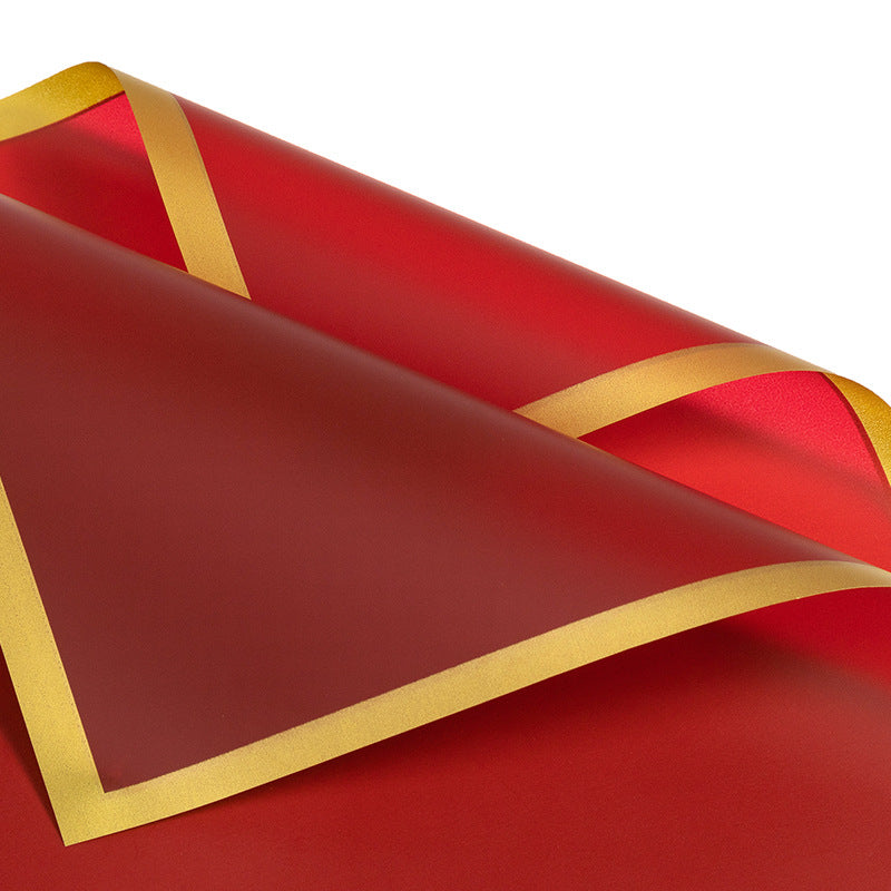 Silver Edge Flower Wrapping Paper,Pack 20 (57x57cm).