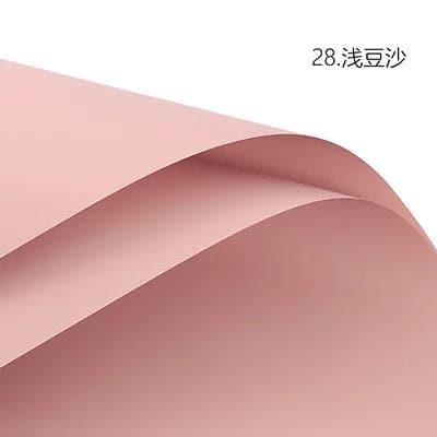 Solid Color Paper Thickened Korean Bouquet Packaging,22.8*22.8 inch - 20 sheets - HUAYI