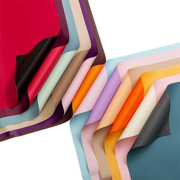 Solid Two-Color Bouquet Wrapping Paper,22.8*22.8 inch - HUAYI