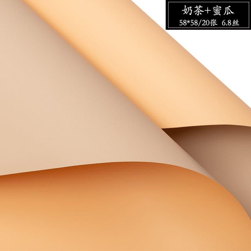 Solid Two-Color Bouquet Wrapping Paper,22.8*22.8 inch - HUAYI
