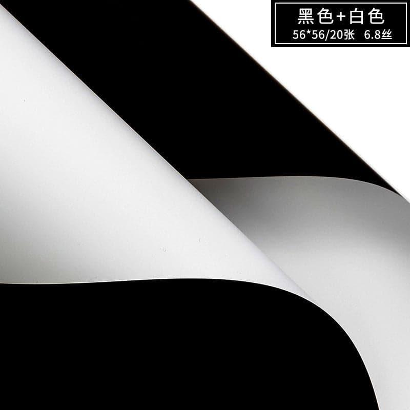 Solid Two-Color Bouquet Wrapping Paper,22.8*22.8 inch - HUAYI