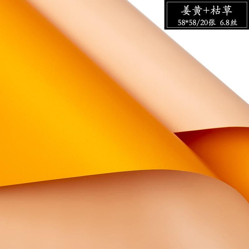 Solid Two-Color Bouquet Wrapping Paper,22.8*22.8 inch - HUAYI