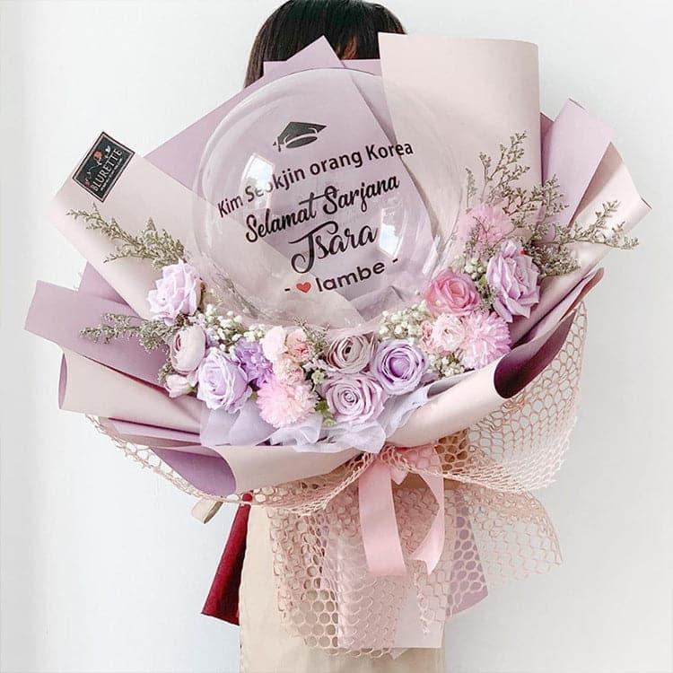 Solid Two-Color Bouquet Wrapping Paper,22.8*22.8 inch - HUAYI