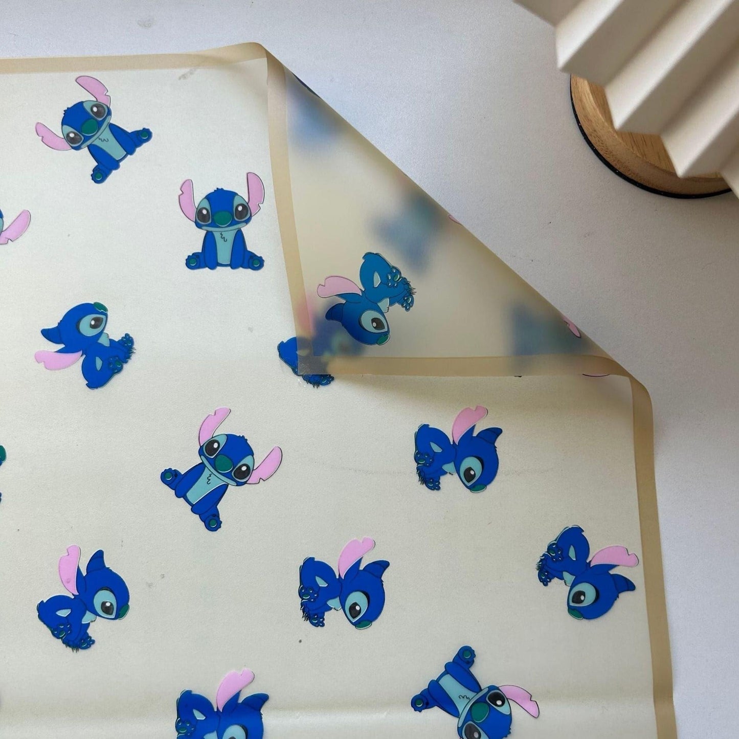 Stitch Waterproof Gift Floral Bouquet Flower Wrapping Paper,22.8*22.8 inch - HUAYI