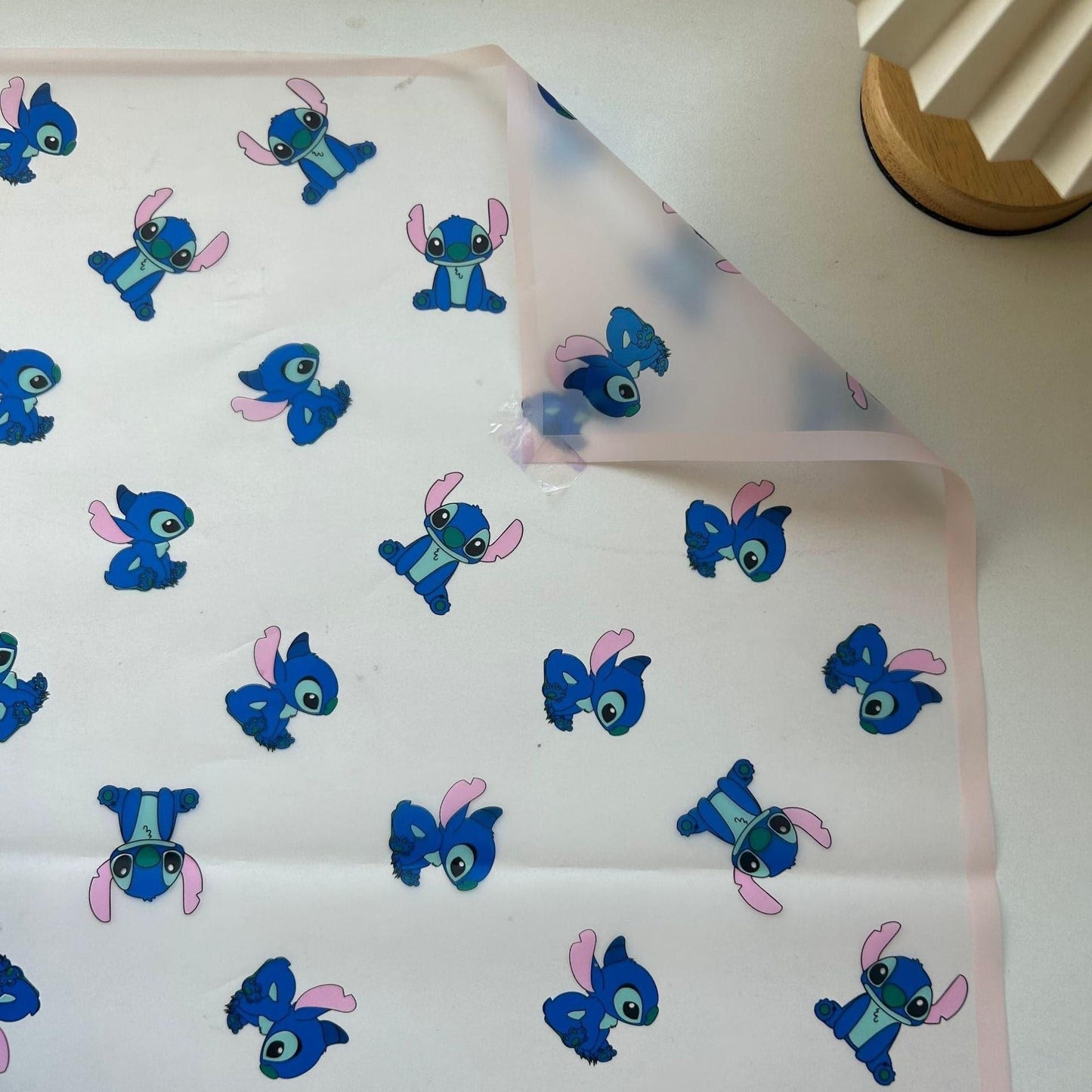 Stitch Waterproof Gift Floral Bouquet Flower Wrapping Paper,22.8*22.8 inch - HUAYI